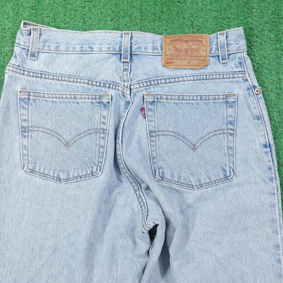 Vintage Levis 550 Jeans Womens 12 Light Wash Relaxed Fit Tapered Leg 31x30 - Picture 5 of 11